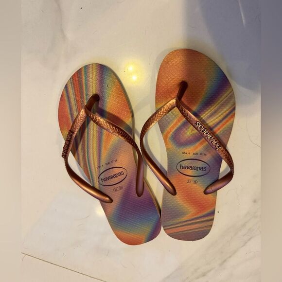 Havaianas Rainbow Flip Flops #16 - Picture 8 of 12